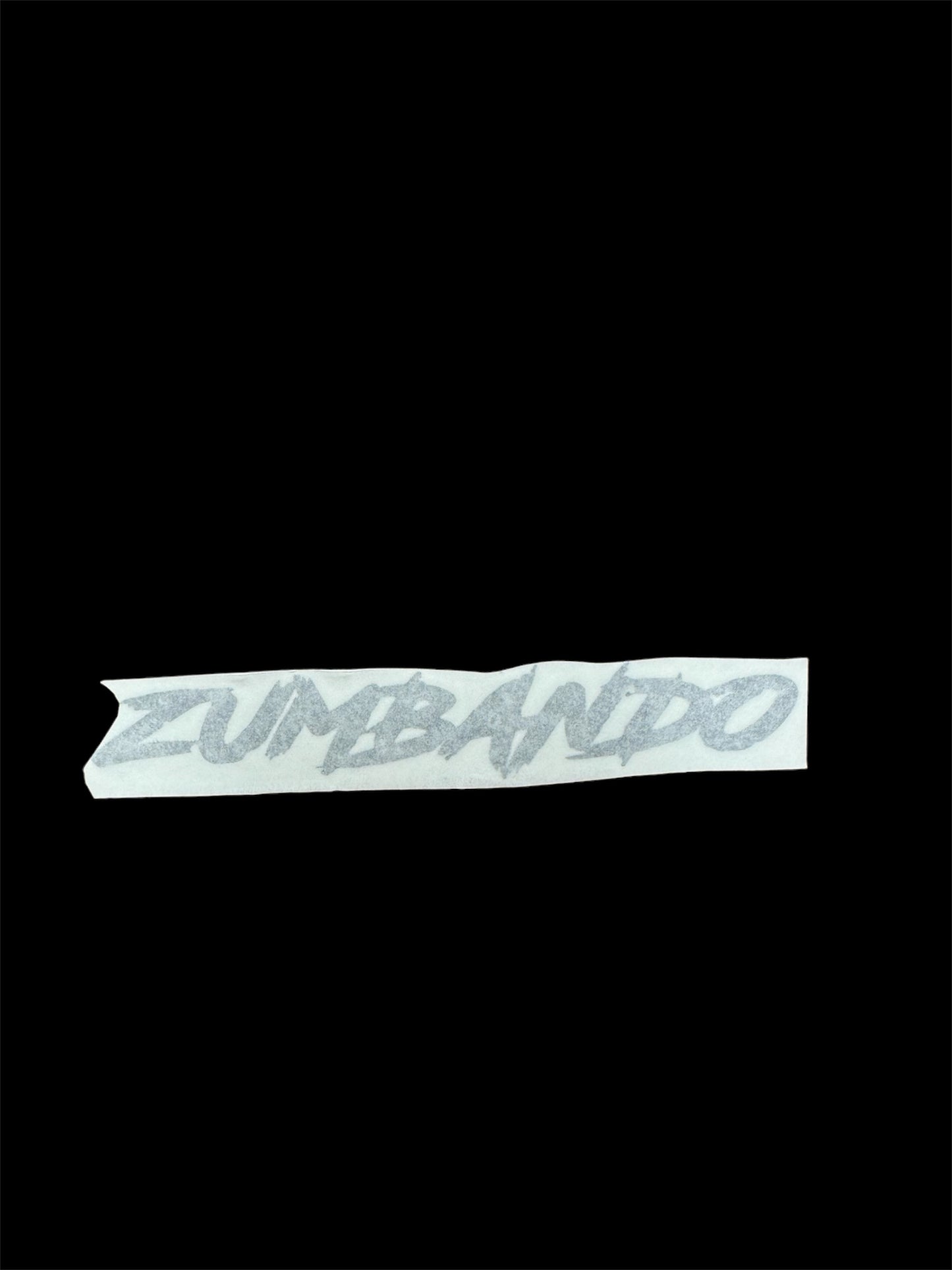 6” Small ZUMBANDO decal (silver)